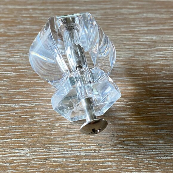 NEW Acrylic Clear Knobs Pulls for Cabinet, Dresser - 10 Pieces - Picture 2 of 6